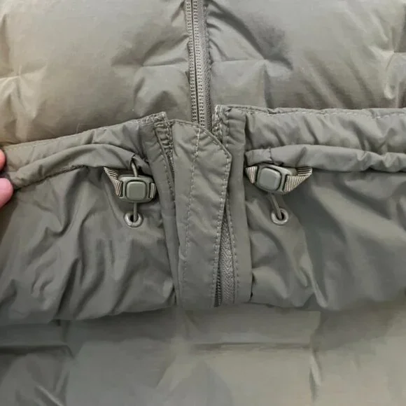 Mountain Hardwear Women’s Large Olive Down Puffer Jacket Hooded - Picture 5 of 7